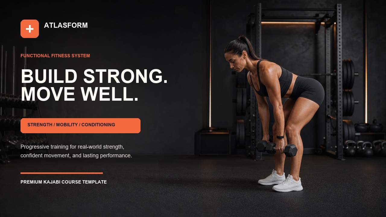 AtlasForm — Functional Fitness System template preview