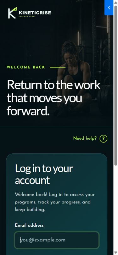 Login mobile
