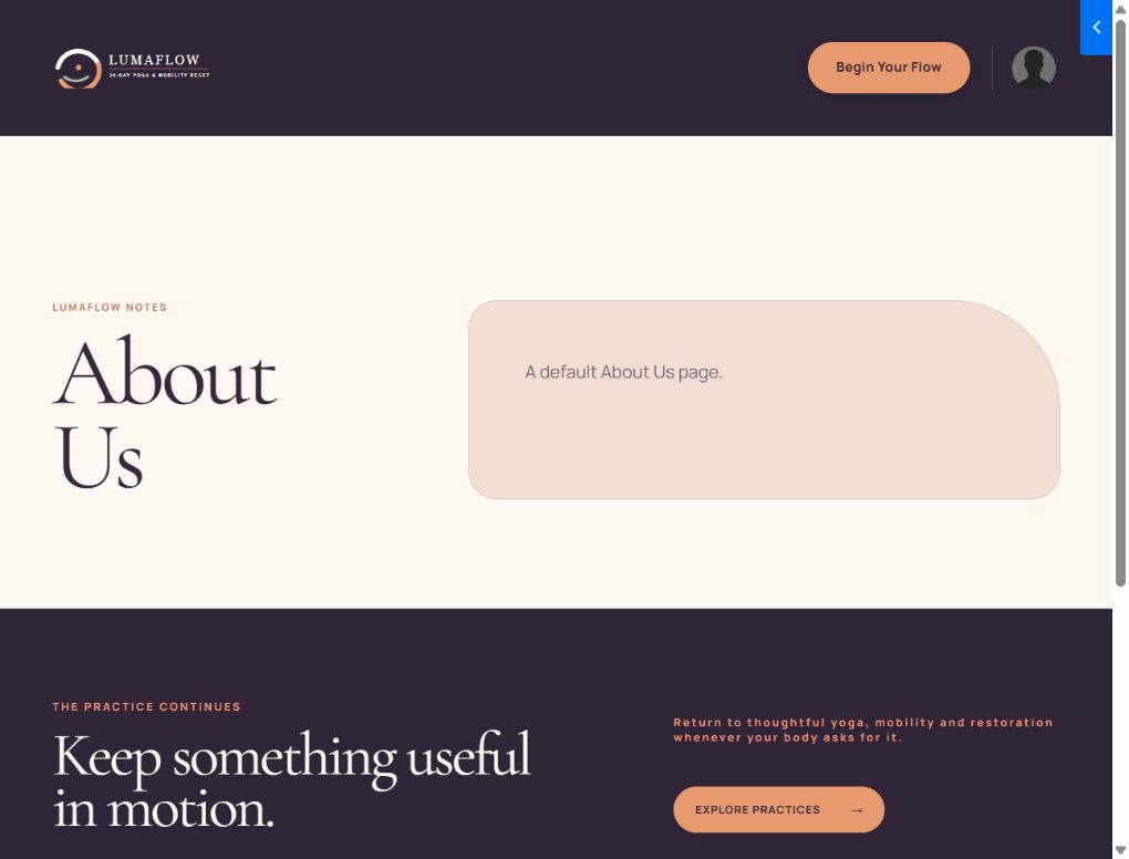 Generic Page template