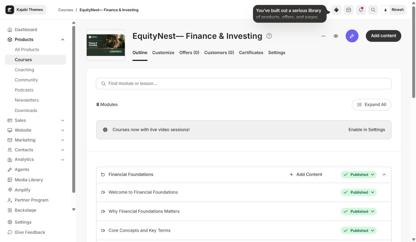 EquityNest 04 course outli e