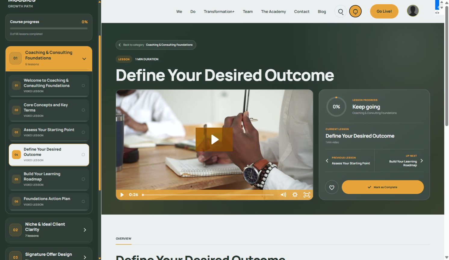 PraxisPath lesson player