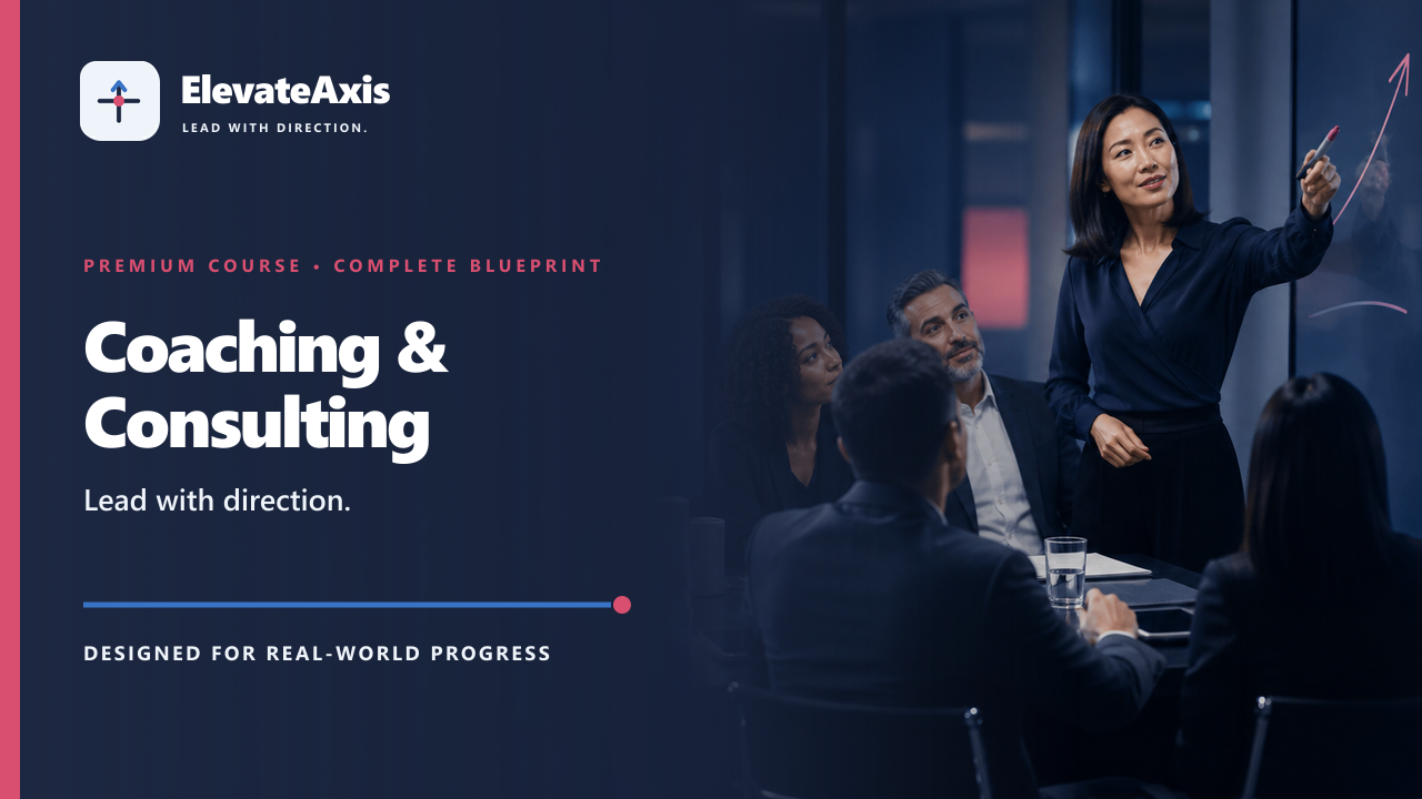 ElevateAxis — Coaching & Consulting template preview