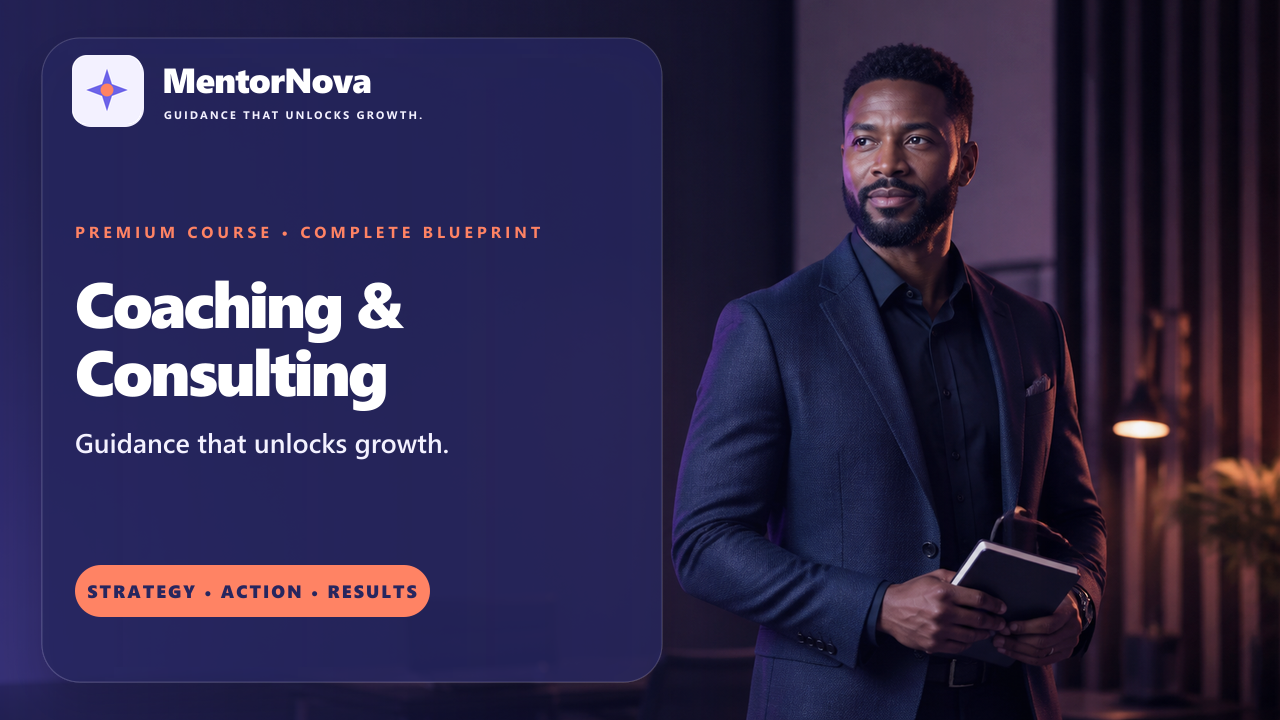 MentorNova — Coaching & Consulting template preview