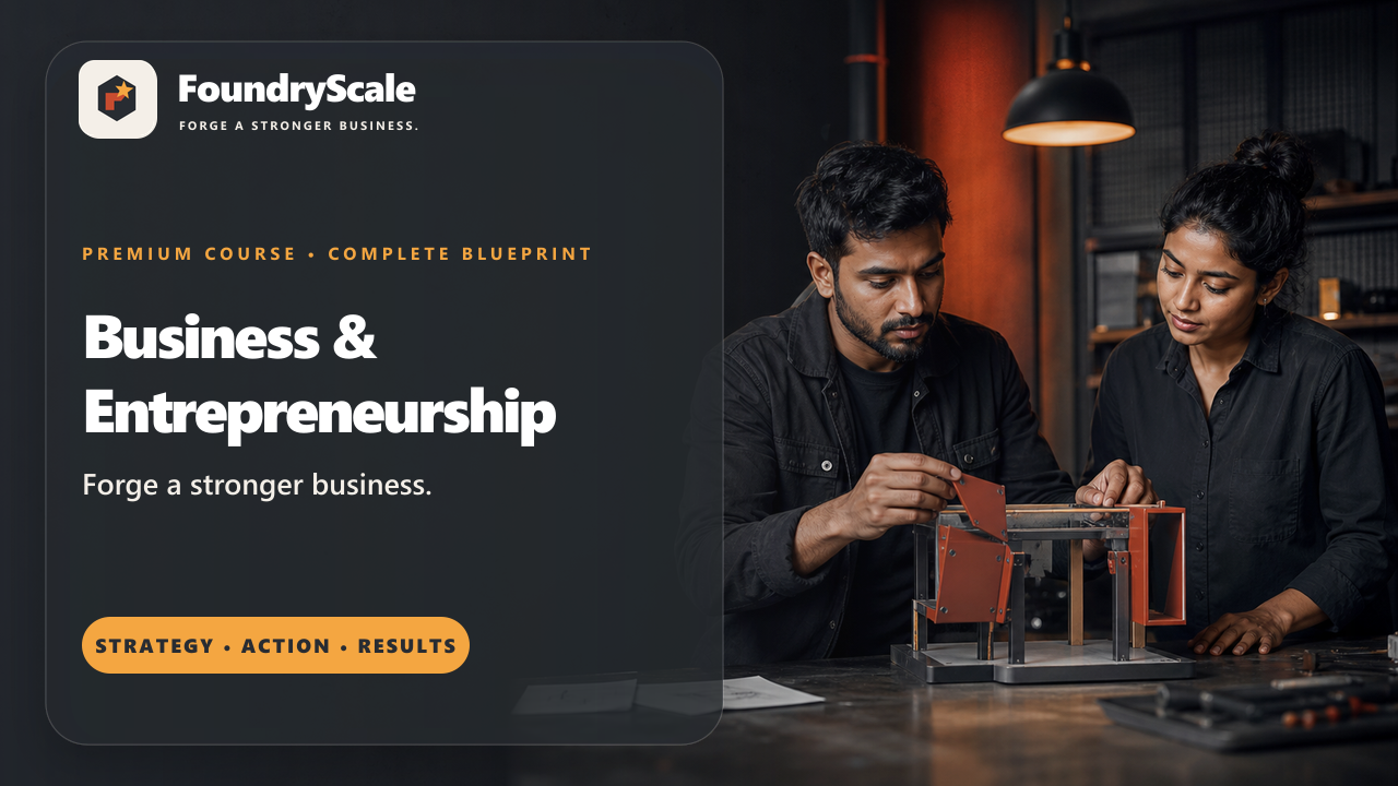 FoundryScale — Business & Entrepreneurship template preview