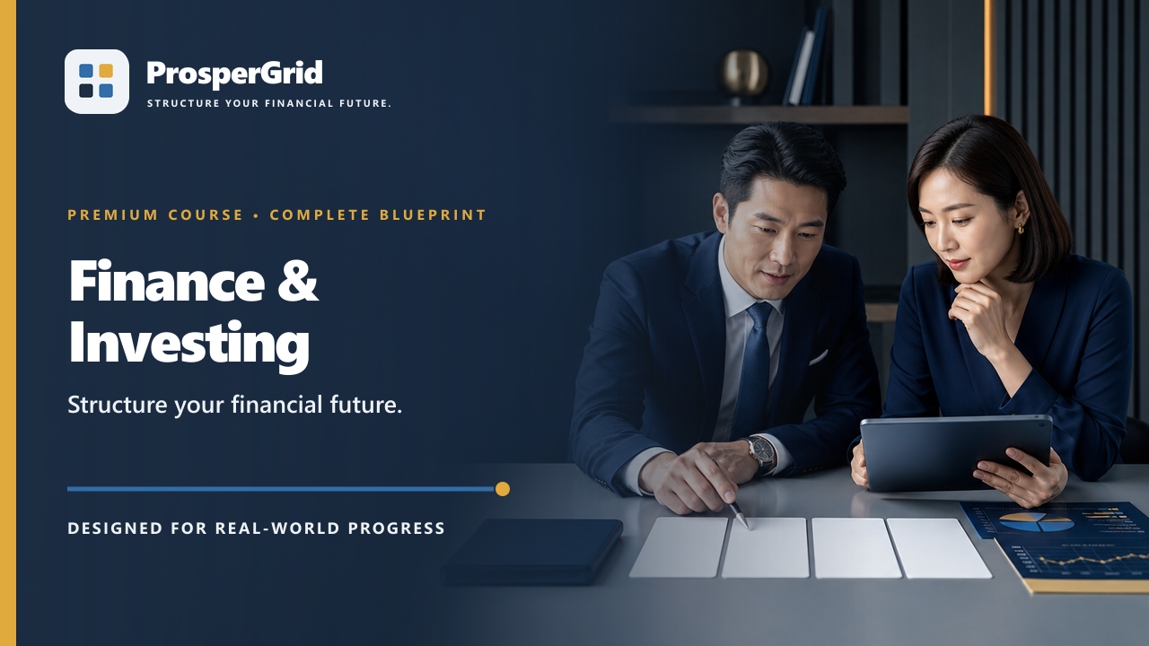 ProsperGrid — Finance & Investing template preview